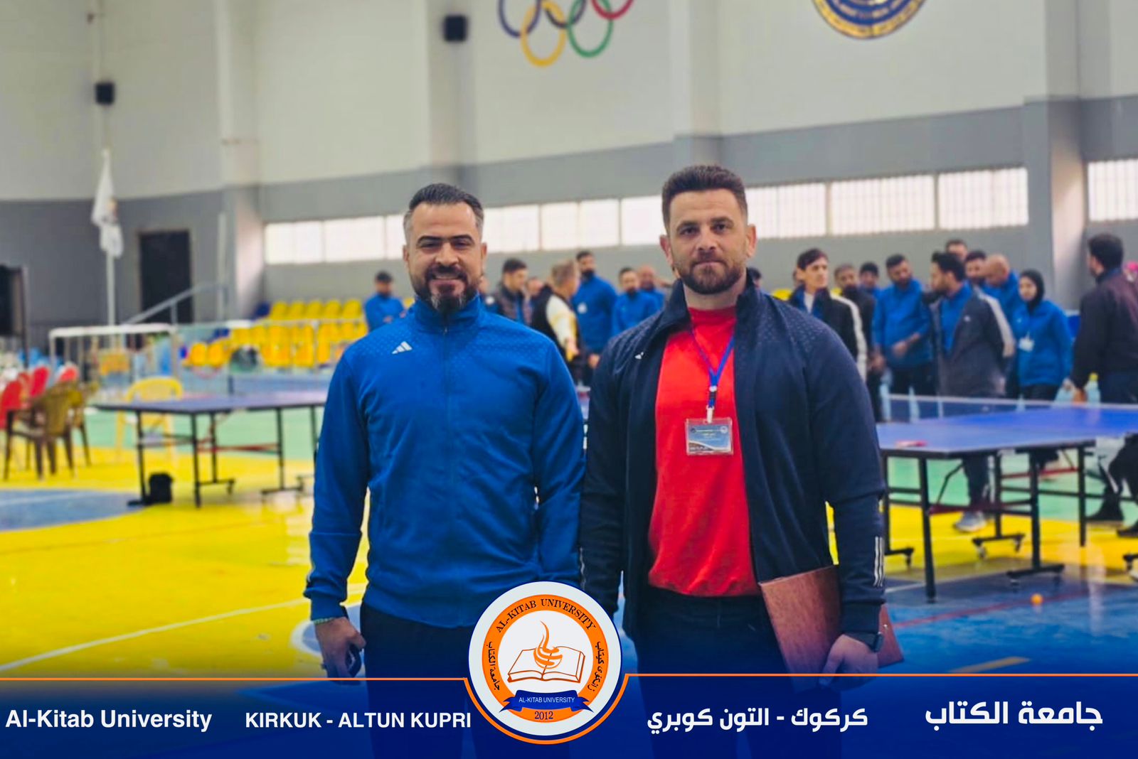 You are currently viewing Two lecturers from Al-Kitab University participate in the international training and arbitration course for table tennis in Najaf Governorate.تدريسيان من جامعة الكتاب يشاركان في الدورة التدريبية والتحكيمية الدولية لتنس الطاولة في محافظة النجف الاشرف