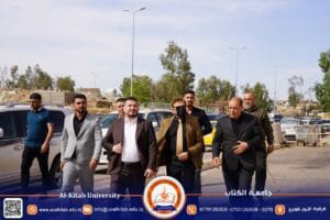 Read more about the article وفد من جامعة الكتاب يحضر مراسيم عزاء طالبين توفيا بحادث سير