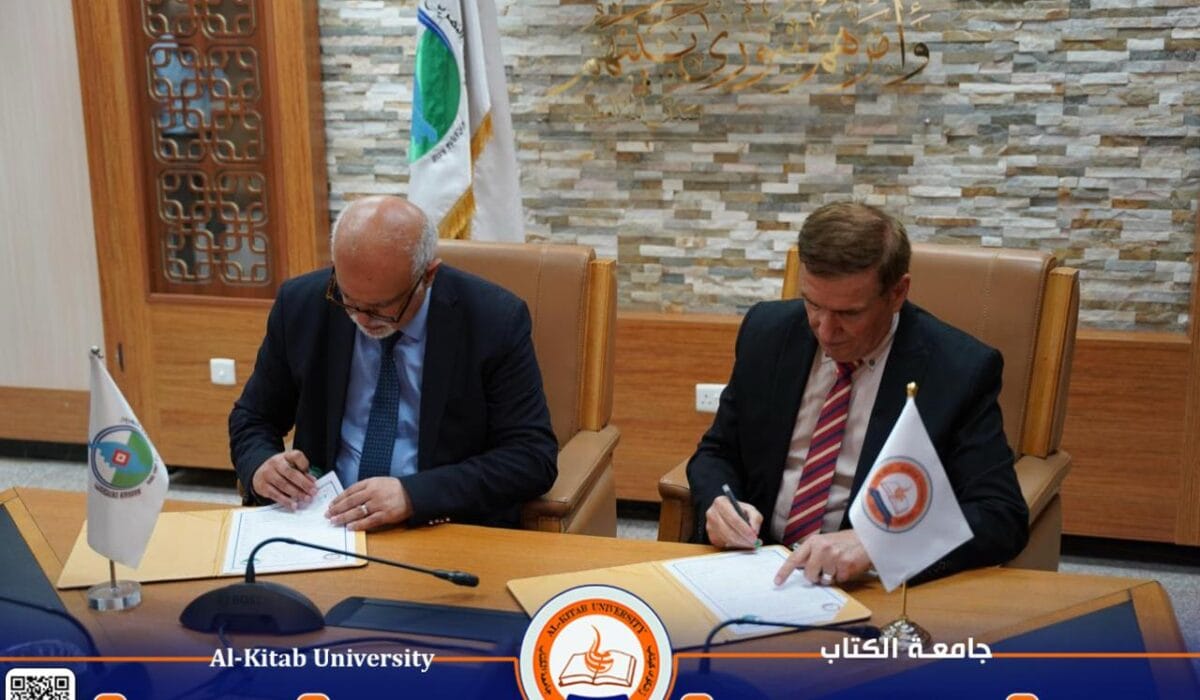 توقيع اتفاقية تعاون علمي مشترك بين جامعة الكتاب وجامعة النهرين