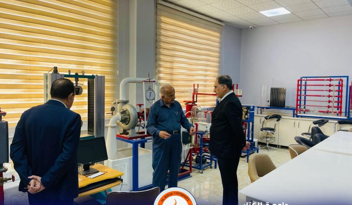 وفد من نقابة المهندسين العراقيين في زيارة لـجامعة الكتاب