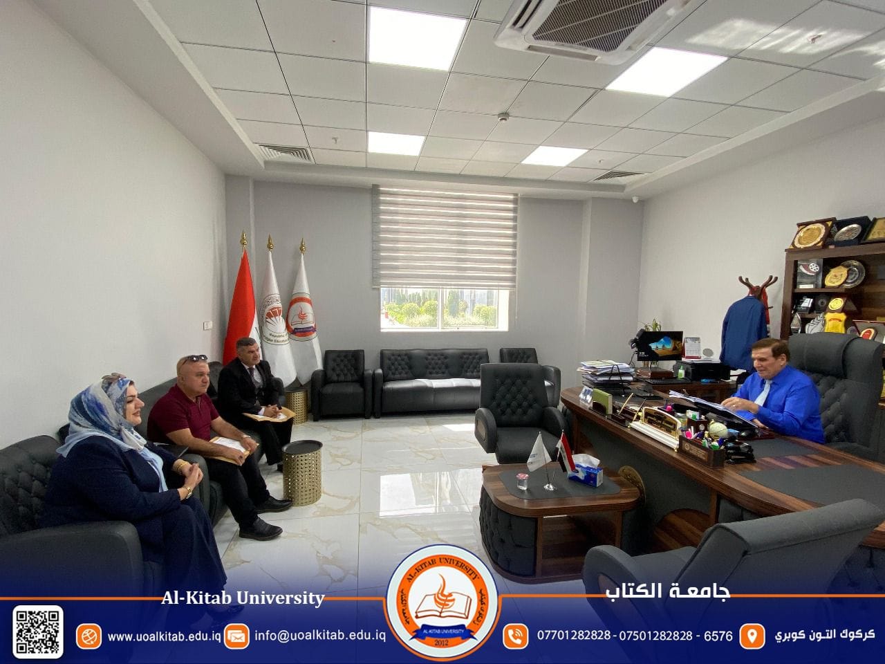 You are currently viewing President of Al-Kitab University Receives the Committee of Deans of Health and Medical Colleges Supervising the National Assessment Exams