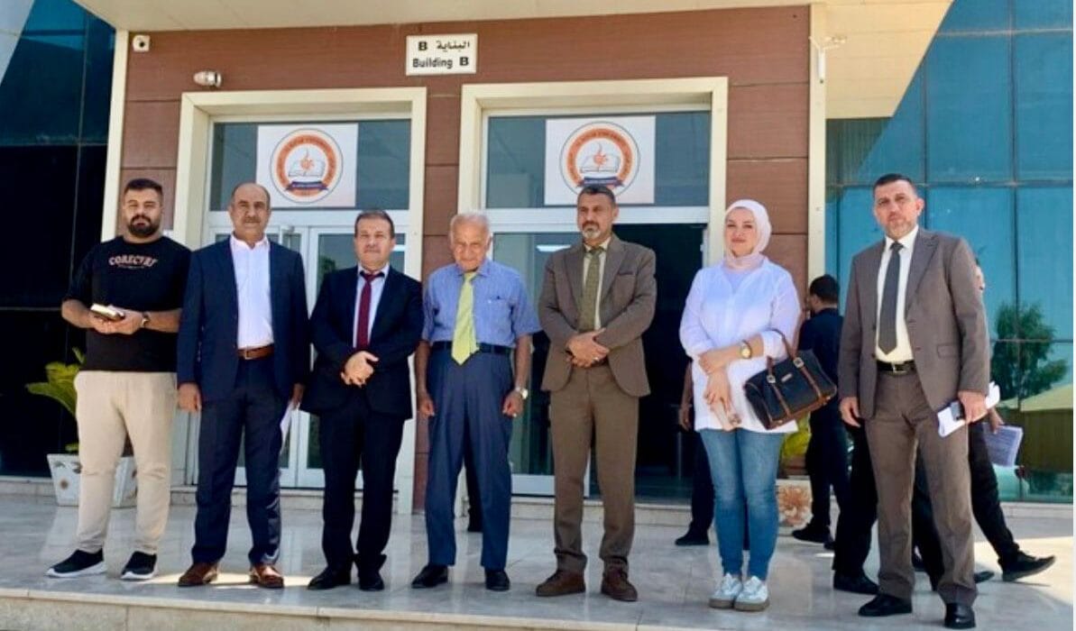 لجنة وزارية تزور جامعة الكتاب لمتابعة جاهزية الاقسام الجديدة المستحدثة في الجامعة