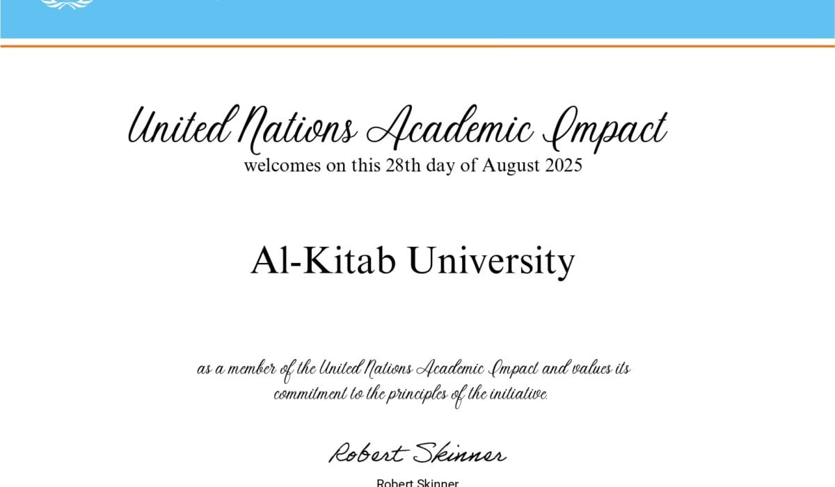 جامعة الكتاب تنضم إلى مبادرة” الأمم المتحدة للأثر الأكاديمي”: خطوة نحو التميّز الأكاديمي العالمي