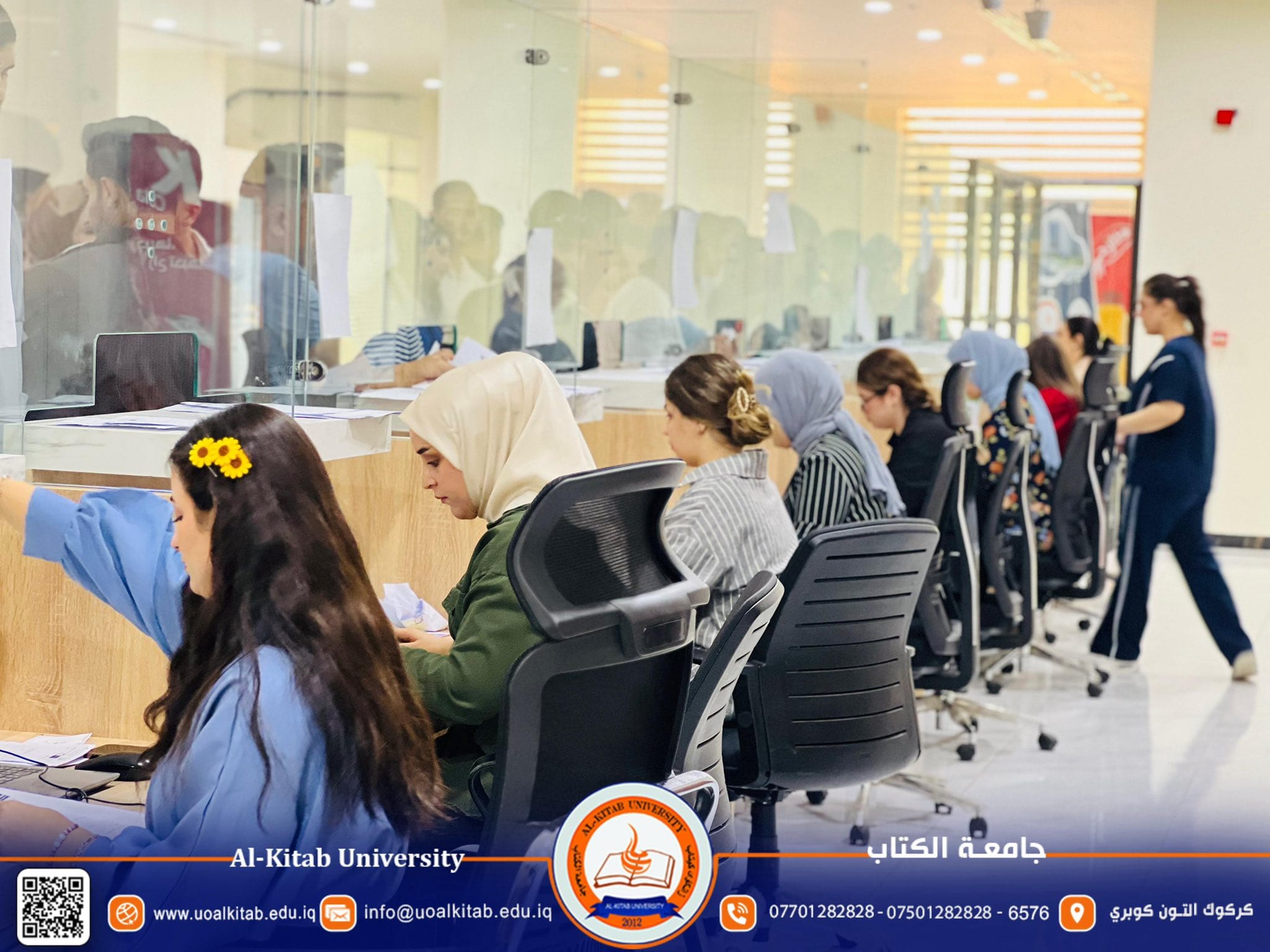 Read more about the article صور| مراجعة #جامعة_الكتاب اليوم (السبت) للاطلاع على الأقسام الجديدة التي تم افتتاحها في الجامعة للعام الدراسي الجديد ..