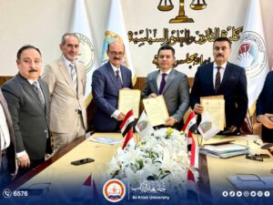 Read more about the article College of Law at Al-Kitab University Signs Twinning and Scientific Cooperation Agreement with College of Law at University of Kirkuk.
