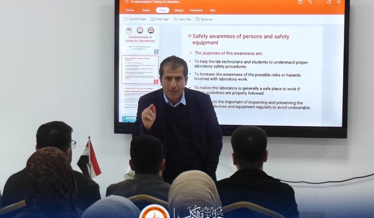 Awareness Seminar on Laboratory Safety Basics at Al-Kitab University